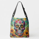 Sac Ajustable Crâne sucre Dia De Los Muertos Jour des Morts (Devant)