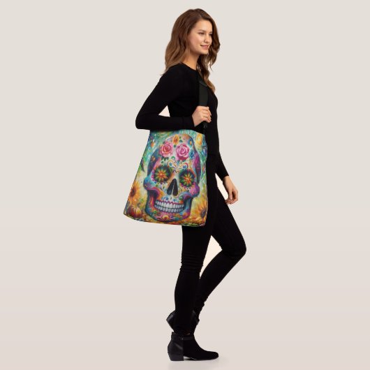 Sac Ajustable Crâne sucre Dia De Los Muertos Jour des Morts (Sur le modèle)