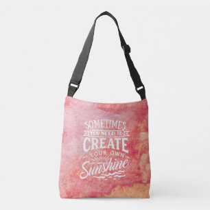 Sac Ajustable Créez votre propre teinture rose Lettrée à la main