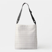 Sac Ajustable Crème de plaid de tartan et no. 66 de beige (Dos)