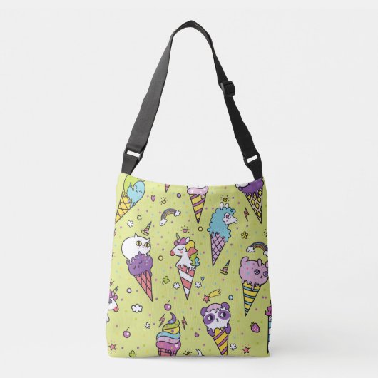 Sac Ajustable Crème glacée Pop Cute : Motif animal (Devant)