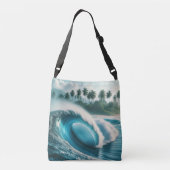 Sac Ajustable Crescendo Palmiers à vagues tropicales (Dos)
