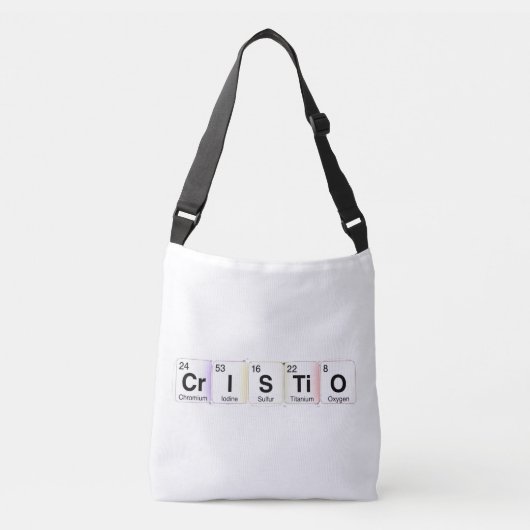Sac Ajustable Cristo Elementos Químicos (Devant)