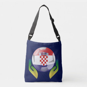 Sac Ajustable Croatie football entre des mains protégées