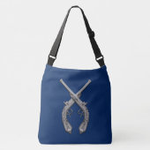 Sac Ajustable Croix de pistolets marine (Devant)