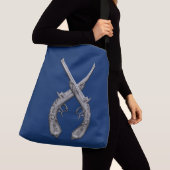 Sac Ajustable Croix de pistolets marine (De près)