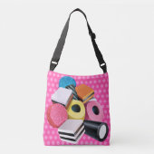 Sac Ajustable Croix Fourre-tout. Candy Allands cascade Pink (Devant)
