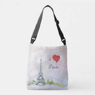Sac Ajustable Croquis Tour Eiffel sur étincelle rose  I Heart Pa