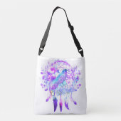 Sac Ajustable Crow Dreamcatcher Blue Purple Floral (Dos)