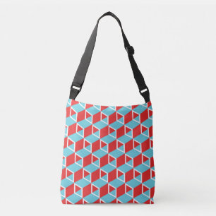 Sac Ajustable Cubes isineux : Arrière - plan Vintage coloré.