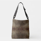 Sac Ajustable Cuir Alligator Brown (Devant)