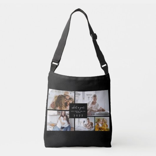 Sac Ajustable Custom 5 Photos Typographie Holiday (Devant)