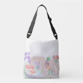 Sac Ajustable Custom Kids Artwork, deux mignonnes souris, fleurs (Devant)