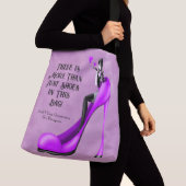Sac Ajustable Custom Slogan Fashionable Lady in Stiletto (De près)