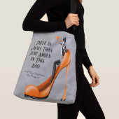 Sac Ajustable Custom Slogan Fashionable Lady in Stiletto (De près)