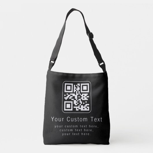 Sac Ajustable Customizable QR Code & Editable Text Template (Dos)