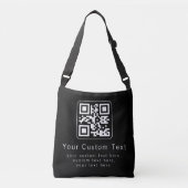 Sac Ajustable Customizable QR Code & Editable Text Template (Devant)