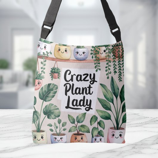 Sac Ajustable Cute Aquarelle Animée Houseplant