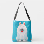 Sac Ajustable Cute Boho Abstrait Art Samoyed Chien Chiot (Dos)