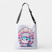 Sac Ajustable Cute boulangère Chef Chat Kitten avec pain | (Dos)