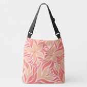 Sac Ajustable Cute Moderne Floral Stylé Motif Orange Peach (Devant)