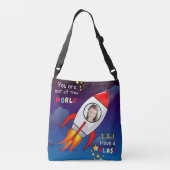 Sac Ajustable Cute Outer Space Rocket Ship Blast Off Birthday (Dos)