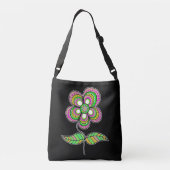 Sac Ajustable Cute Psychedelic Vintage Flower Art (Dos)