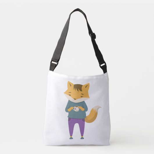 Sac Ajustable Cute renard avec tasse de thé (Devant)