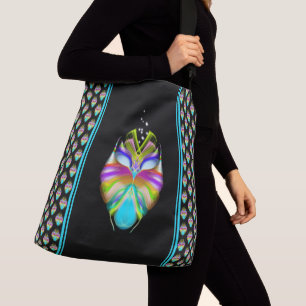 Sac Ajustable Cyan coloré et hibou Oracle noir