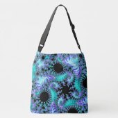 Sac Ajustable Cyan Tentacle psychédélique Abstrait art fractal (Dos)