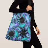 Sac Ajustable Cyan Tentacle psychédélique Abstrait art fractal (De près)