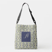Sac Ajustable Cyanus (Fleur de maïs) Monogramme en treillis avec (Dos)