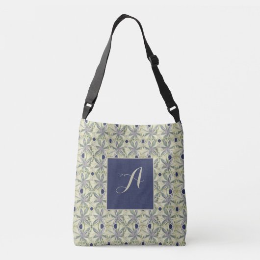 Sac Ajustable Cyanus (Fleur de maïs) Monogramme en treillis avec (Dos)