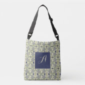 Sac Ajustable Cyanus (Fleur de maïs) Monogramme en treillis avec (Devant)