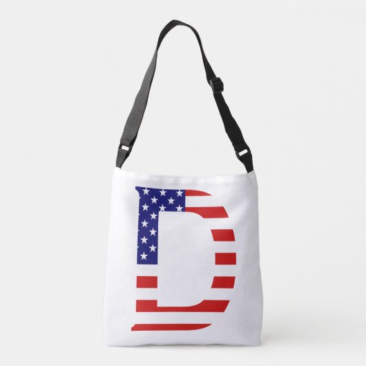 Sac Ajustable D Monogramme superposé sur le drapeau américain cb (Dos)