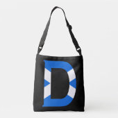 Sac Ajustable D Monogramme superposé sur le drapeau écossais cbc (Dos)