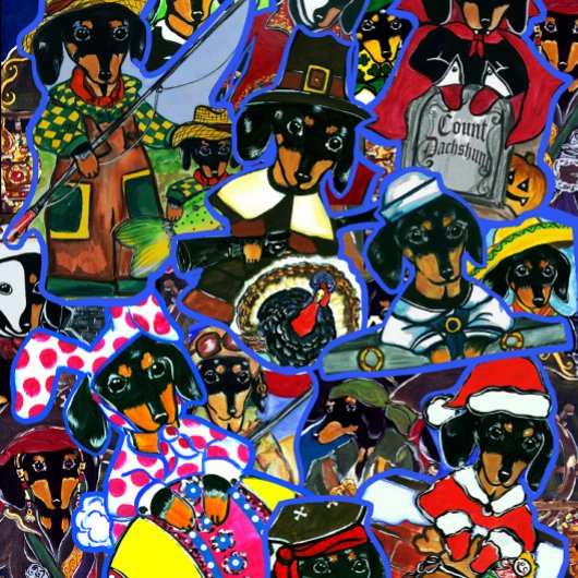 Sac Ajustable Dachshund Cartoons