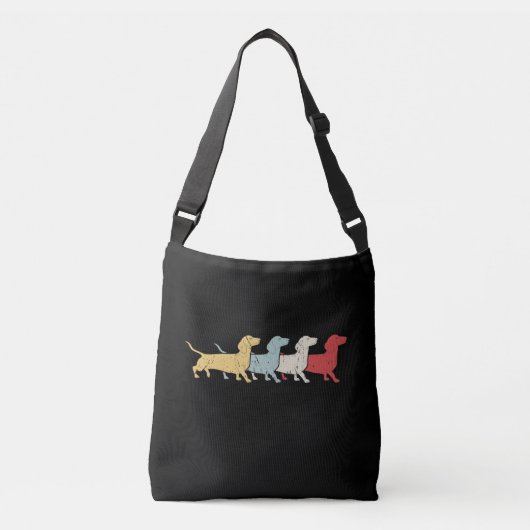 Sac Ajustable Dachshund Retro Vintage (Devant)