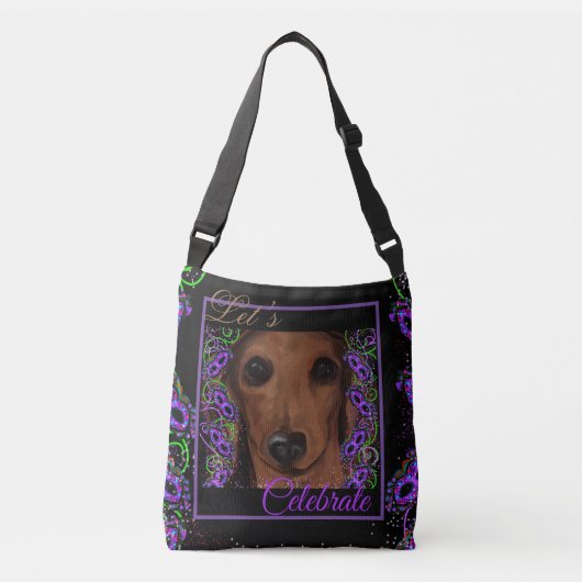 Sac Ajustable Dachshund Rouge    (Devant)