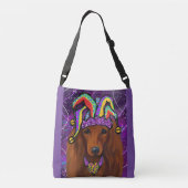SAC AJUSTABLE DACHSHUND ROUGE (Dos)
