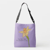 Sac Ajustable Daffodique jaune simple violet pâle (Dos)