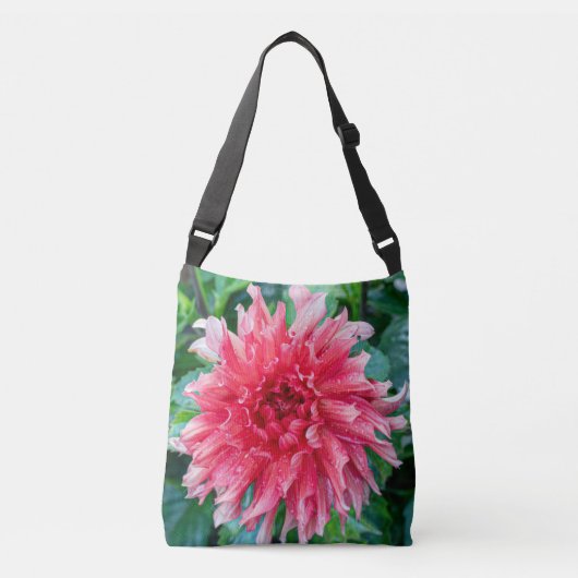 Sac Ajustable Dahlia en fleurs, botanique douce (Devant)