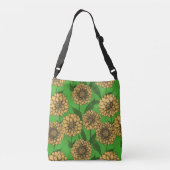 Sac Ajustable Dahlias en jaune et vert (Dos)