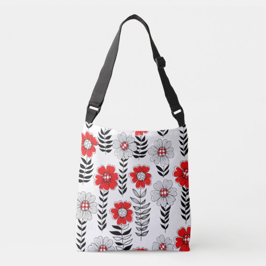 Sac Ajustable Daisy dooda en rouge et noir (Devant)