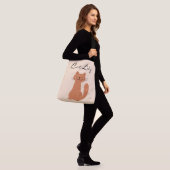 Sac Ajustable Dame de chat mignonne Typographie Simple (Sur le modèle)
