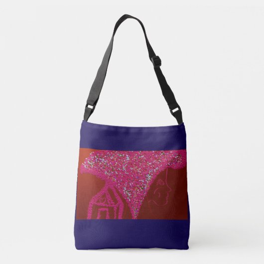 Sac Ajustable Dame rose avec son cœur à pans (Dos)