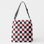 Sac Ajustable Damier noir rouge blanc (Dos)