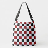 Sac Ajustable Damier noir rouge blanc (Devant)