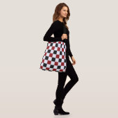Sac Ajustable Damier noir rouge blanc (Sur le modèle)