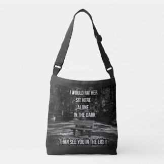 Sac Ajustable Dans La Citation Sombre Fourre-tout